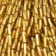 TWISTED BEAD DROPPERS 7MM GOLD