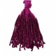 TWISTED BEAD DROPPERS 7MM FUCHSIA