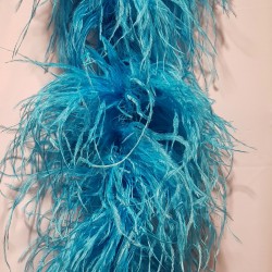 OSTRICH BOA 6 PLY TURQUOISE