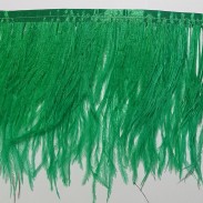 OSTRICH FEATHERS FRINGES 2PLY EMERALD