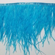 OSTRICH FEATHERS FRINGES 2PLY BLUE PARADISE