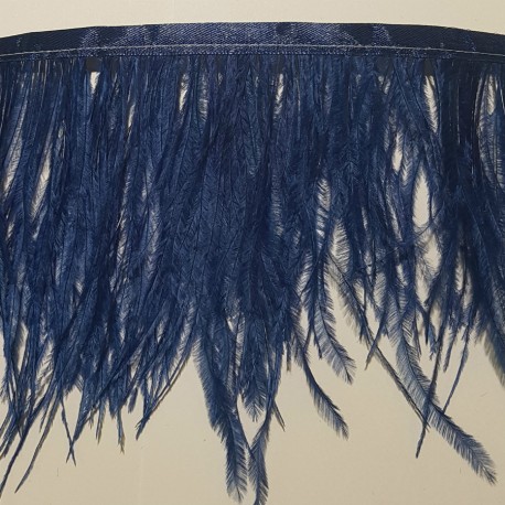 OSTRICH FEATHERS FRINGES 2PLY SAPPHIRE INK