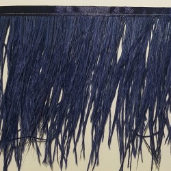 OSTRICH FEATHERS FRINGES 2PLY MIDNIGHT SKY