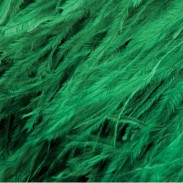 OSTRICH FEATHERS FRINGES 3PLY CC EMERALD