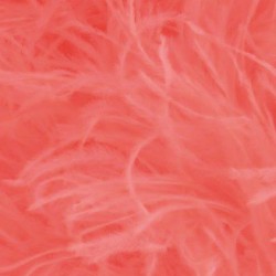 OSTRICH FEATHERS FRINGES 3PLY CC SALMON