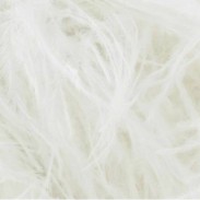 OSTRICH FEATHERS FRINGES 3PLY CC WHITE