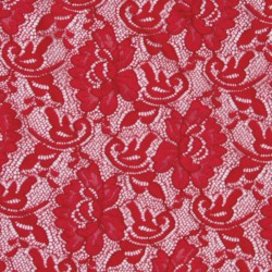 LACE FLOWER CC CHERRY RED