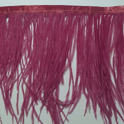 OSTRICH FEATHERS FRINGES 2PLY WINE