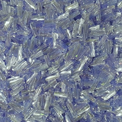 TWISTED TUBE BEADS 7MM BLUEBELL