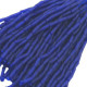 TWISTED BEAD DROPPERS 7MM COBALT MAT