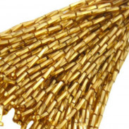 TWISTED BEAD DROPPERS 7MM GOLD 3