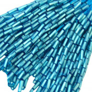TWISTED BEAD DROPPERS 7MM TURQUOISE