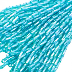 TWISTED BEAD DROPPERS 7MM ICE BLUE 3