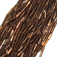 STRAIGHT BEAD DROPPERS 7MM CHOCOLATE