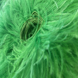 OSTRICH FEATHERS FRINGES 3PLY CC APPLE GREEN