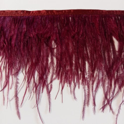 OSTRICH FEATHERS FRINGES 2PLY PLUM