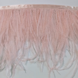 OSTRICH FEATHERS FRINGES 2PLY SUGAR PINK