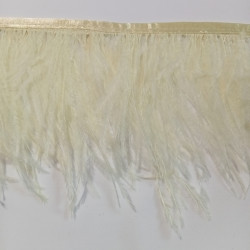 OSTRICH FEATHERS FRINGES 2PLY BUTTERCREAM