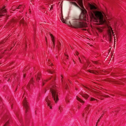 OSTRICH FEATHERS FRINGES 3PLY CC CHERRY RED