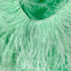 OSTRICH FEATHERS FRINGES 3PLY CC SPEARMINT